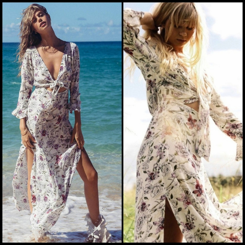 EUC Billabong Forever Lust Maxi Dress